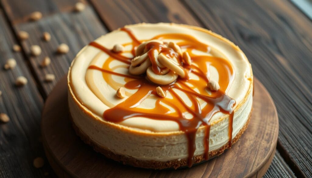 caramelized peanut butter cheesecake