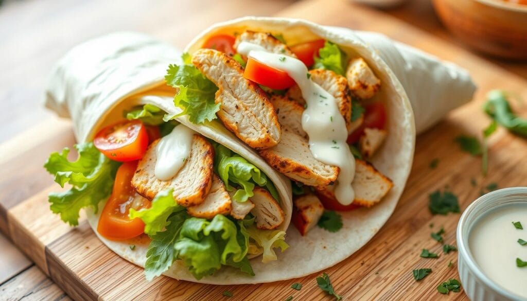 grilled chicken wrap