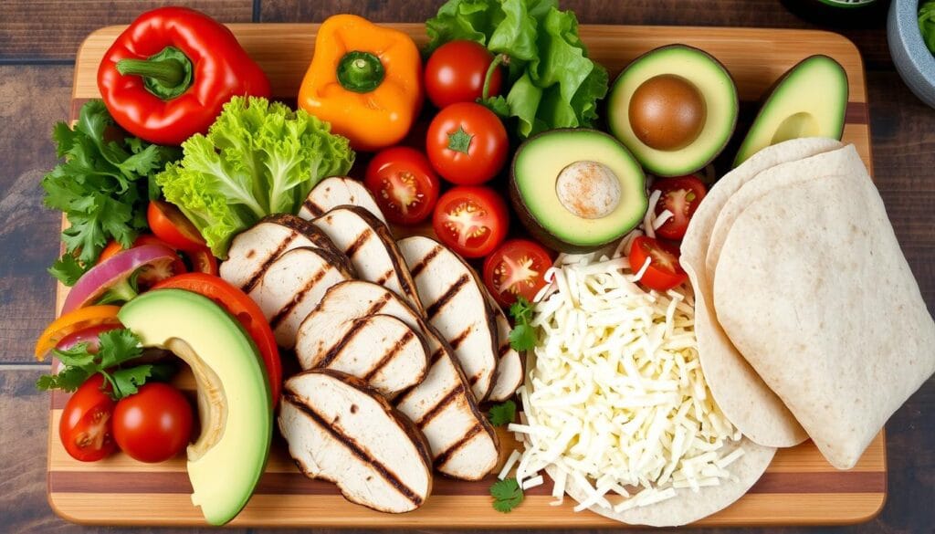 grilled chicken wrap ingredients