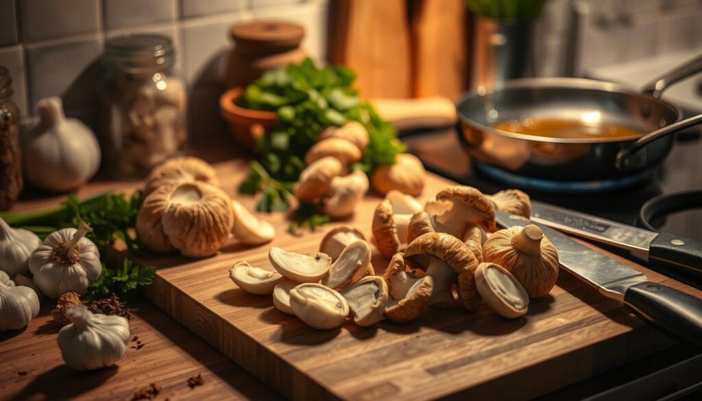 king oyster mushroom cook-up preparation