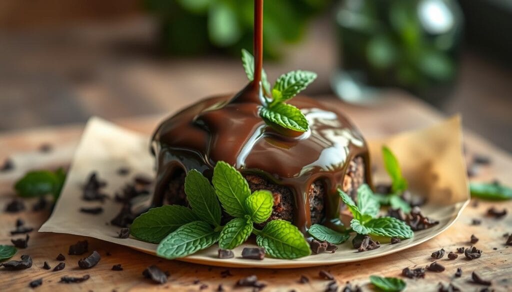 mint chocolate ganache