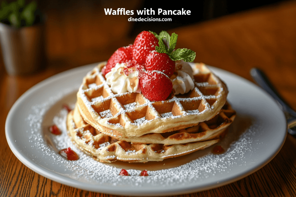 waffles with panckae