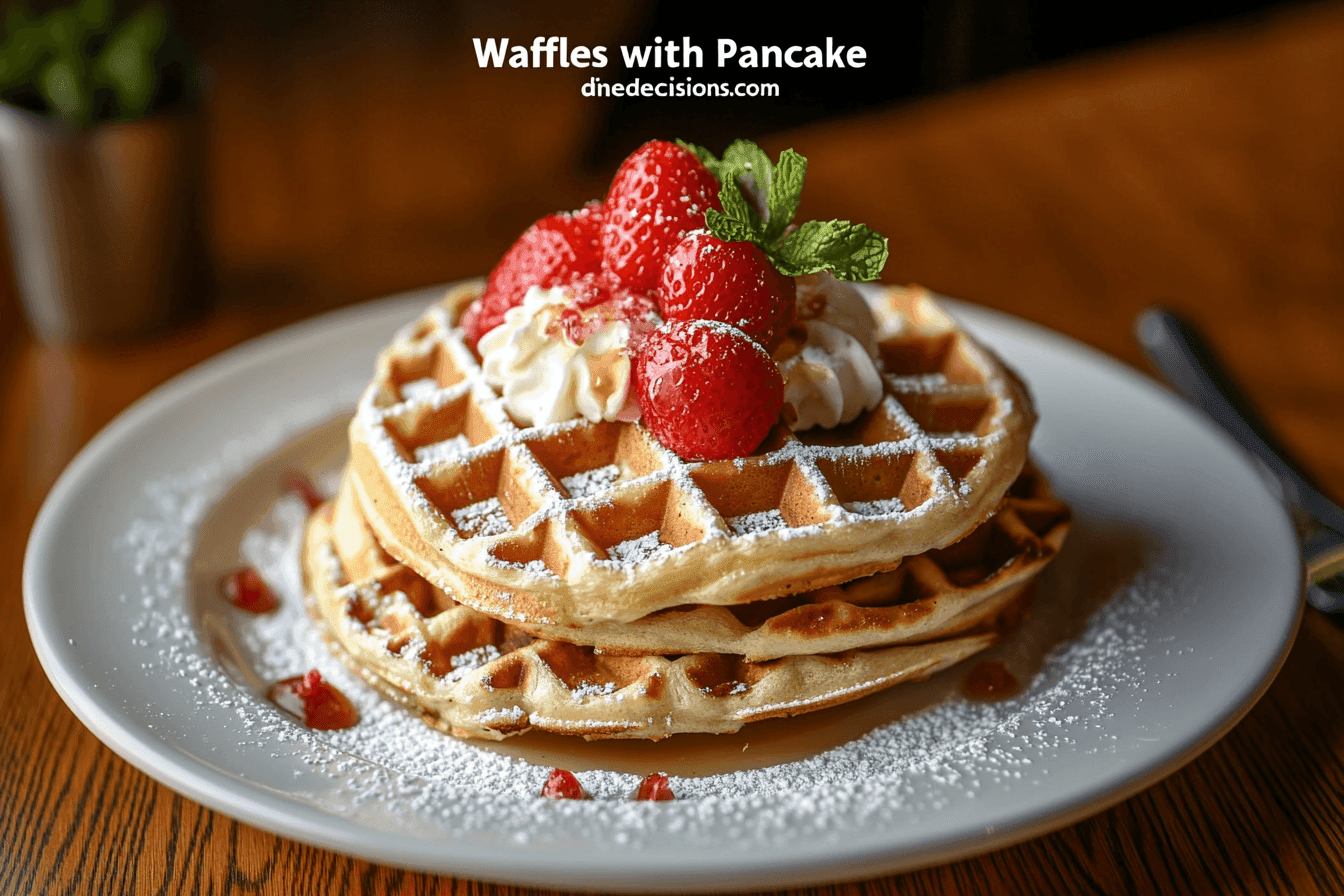 waffles with panckae