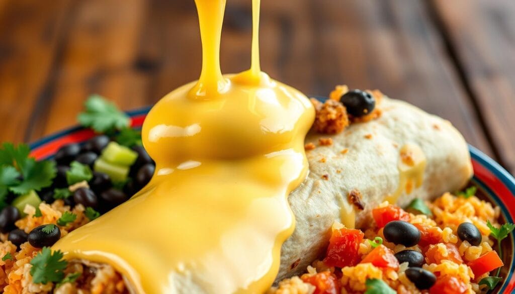 Authentic Mexican Burrito Cheese Sauce