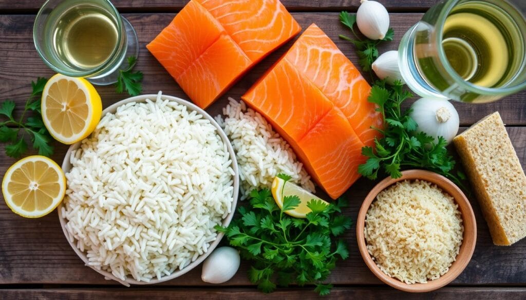 Delicious Salmon Risotto Ingredients