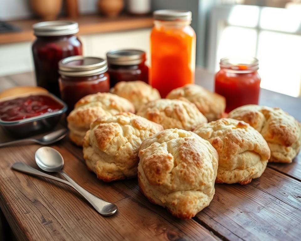 Freshly Baked Scones with Jam