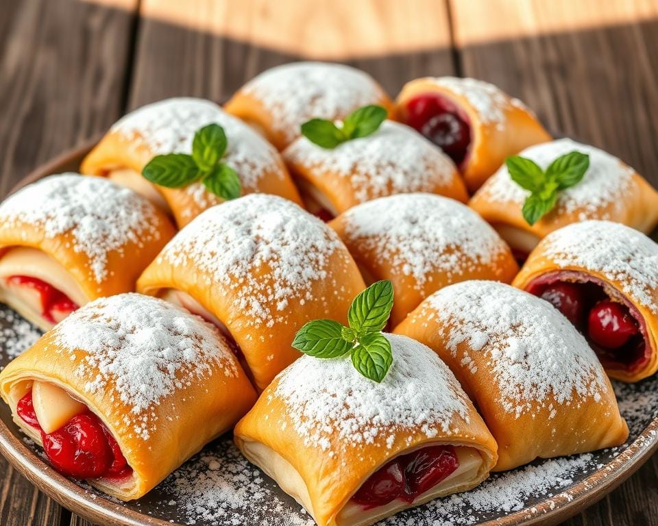 Fruit-Filled Breakfast Pastries Strudels