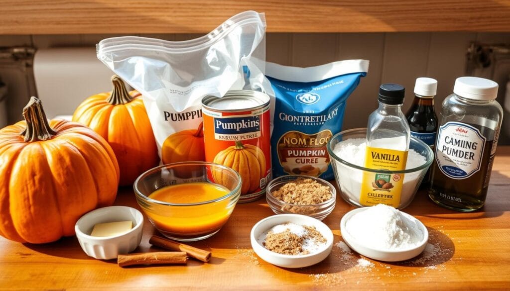 Microwave Pumpkin Dessert Ingredients