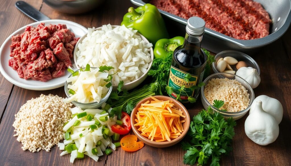 Philly-style meatloaf ingredients