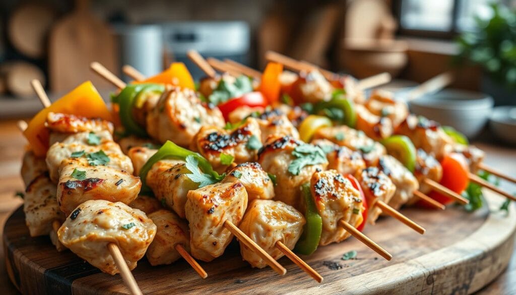 homemade chicken skewers