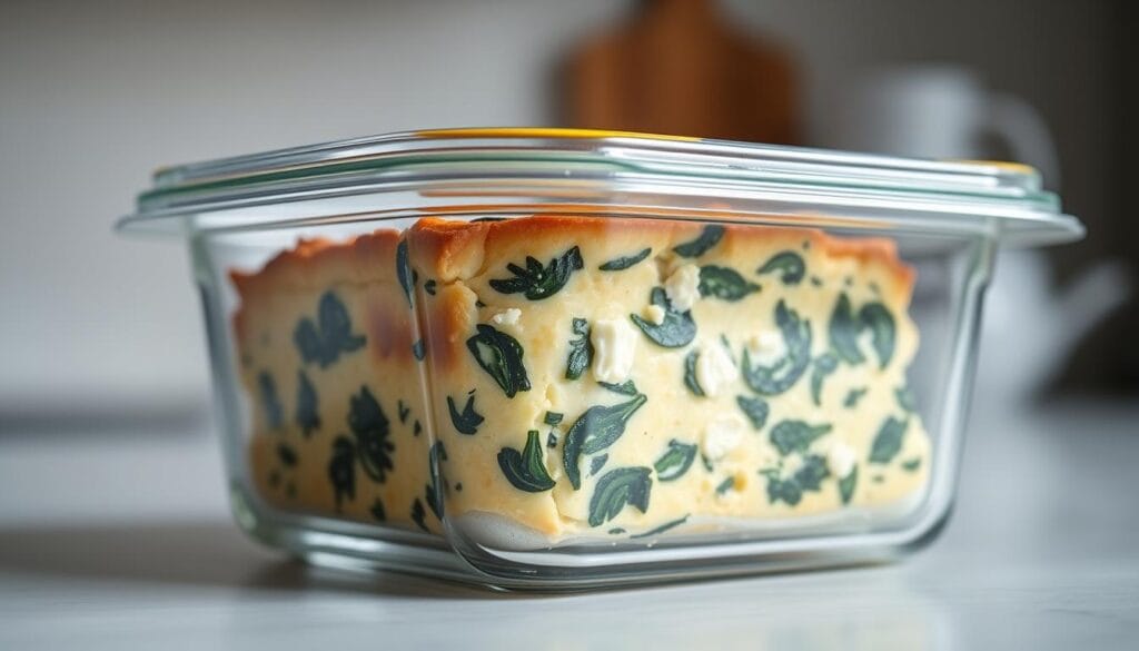 GF Spinach Feta Quiche Storage Tips