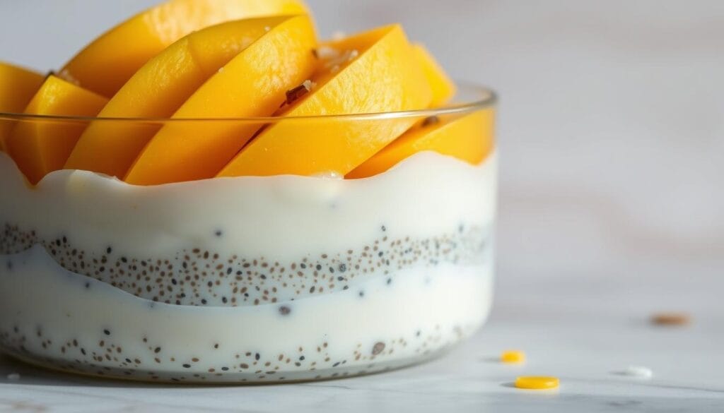 Mango Coconut Chia Pudding Layering Mango Coconut Chia Pudding Layering