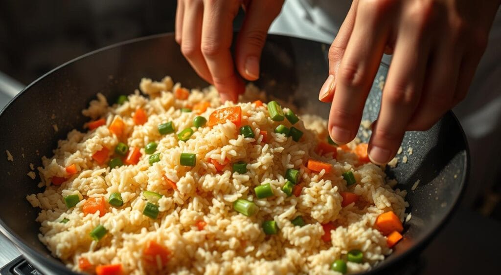 Restaurant-quality cauliflower fried rice cooking techniques