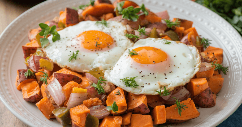 Sweet Potato  with Eggs