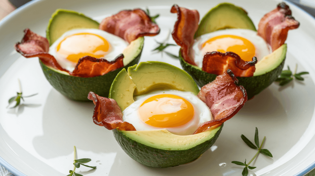 Avocado and Bacon Egg Cups Ingredients