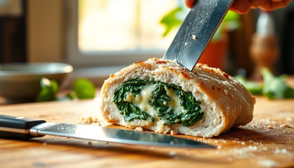 Cheesy Spinach Stuffed Chicken Cooking Technique Cheesy Spinach Stuffed Chicken Cooking Technique