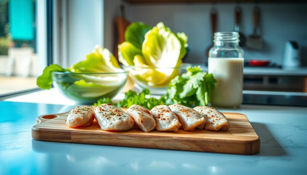 Chicken Preparation for Caesar Wraps Chicken Preparation for Caesar Wraps