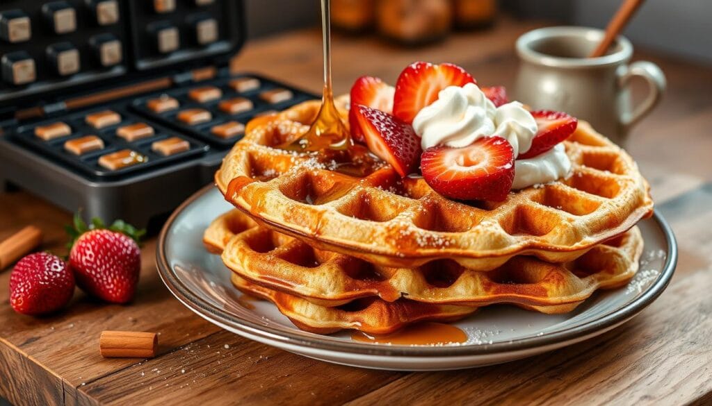 Homemade Cinnamon Roll Waffles Homemade Cinnamon Roll Waffles