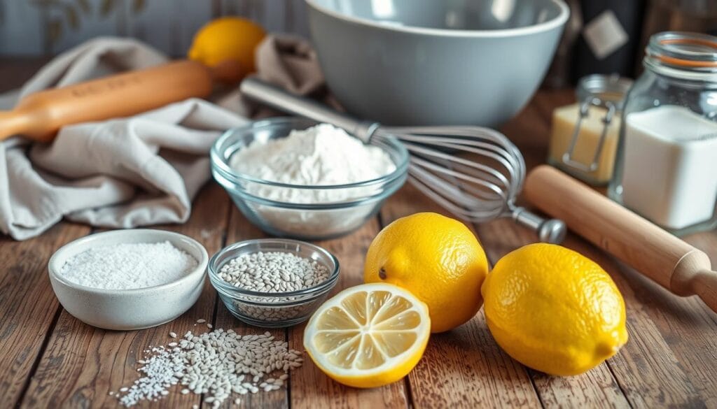 Ingredient Preparation for Lemon Poppy Seed Bread Ingredient Preparation for Lemon Poppy Seed Bread
