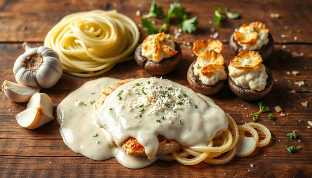 Keto Alfredo Variations Keto Alfredo Variations