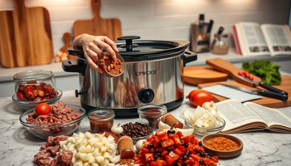 Slow Cooker Chili Preparation Steps Slow Cooker Chili Preparation Steps
