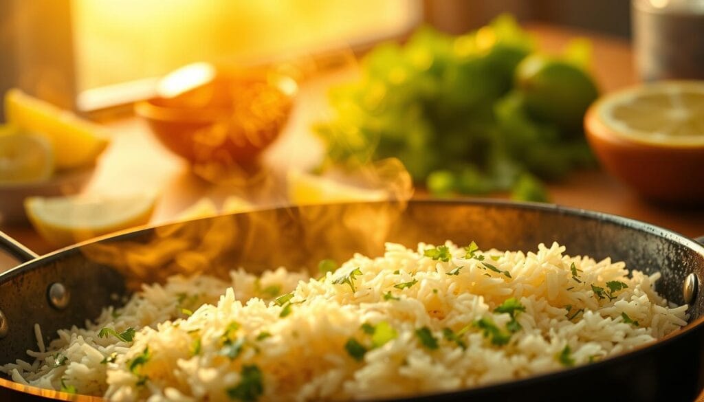 Spicy Cilantro Lime Rice Cooking Process Spicy Cilantro Lime Rice Cooking Process