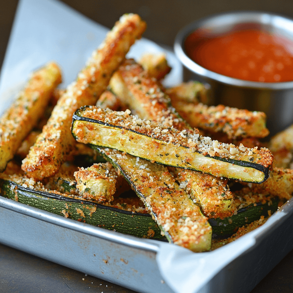 Baked Parmesan Zucchini Fries