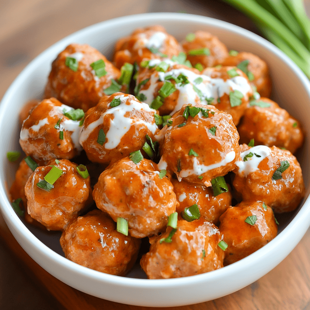 Buffalo Chicken Meatballs