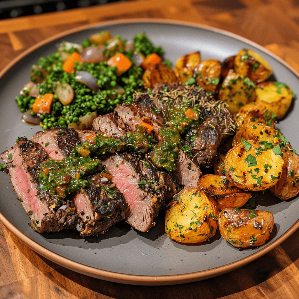 Easy Chimichurri Flank Steak