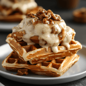 Cinnamon Roll Waffles