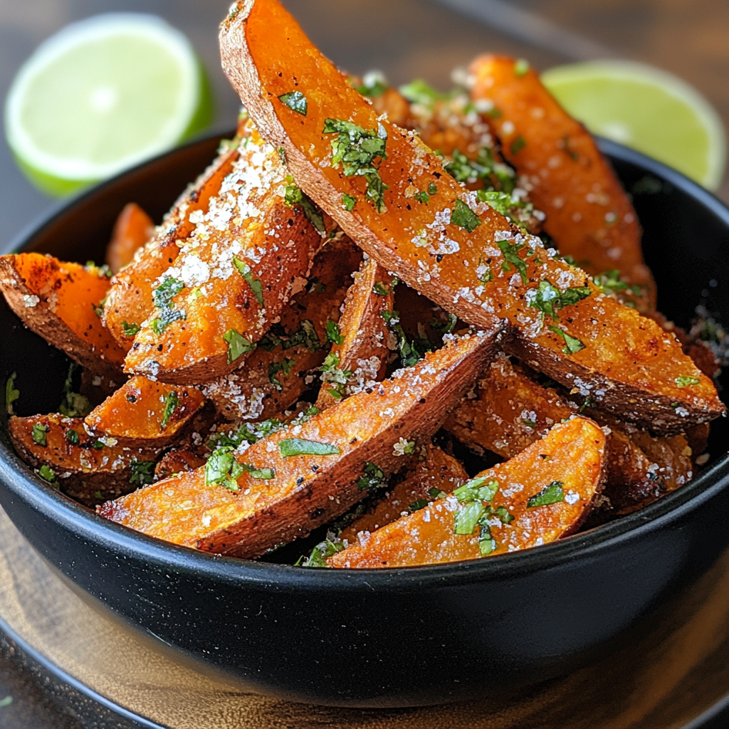 Crispy Chili Lime Sweet Potato Fries