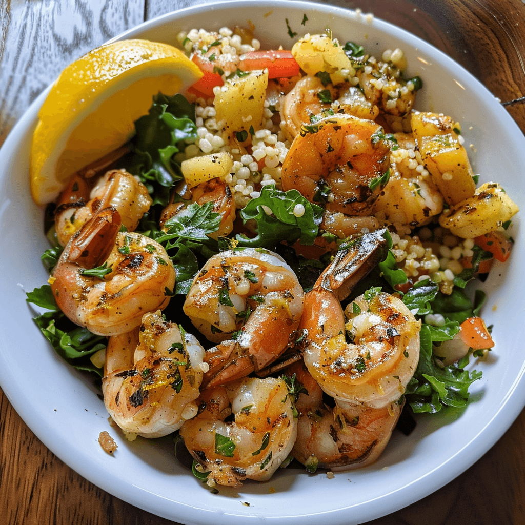 Grilled Lemon Garlic Shrimp