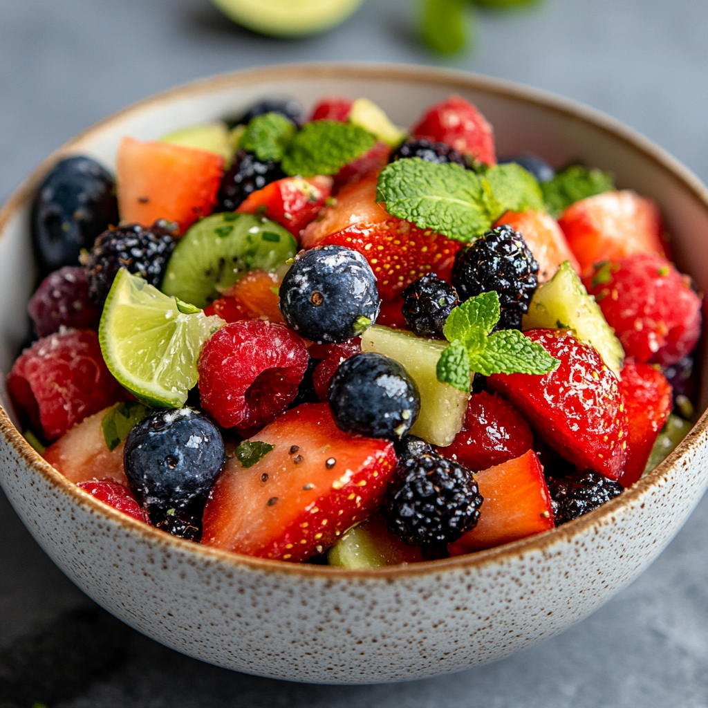 Refreshing Honey Lime Fruit Salad