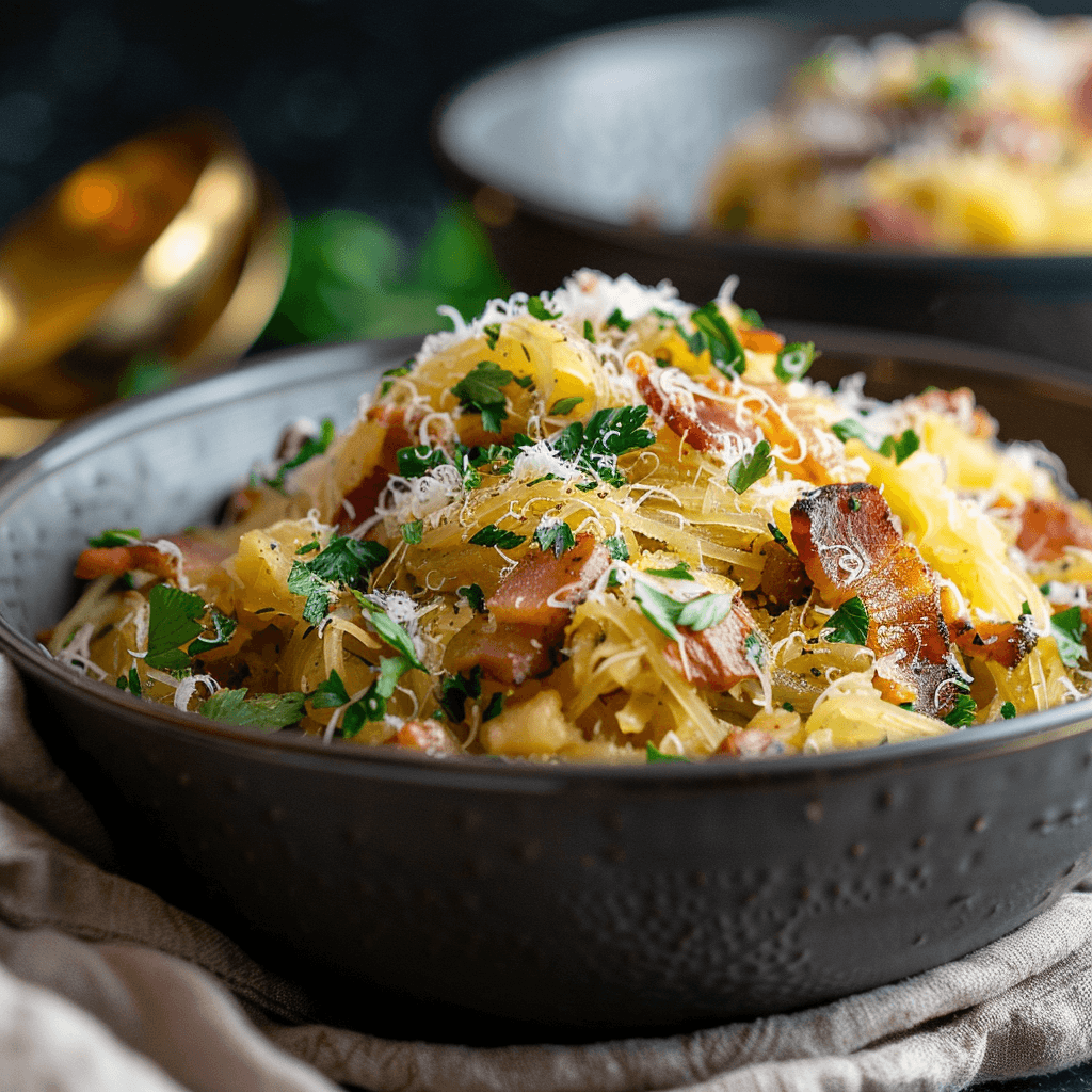 Spaghetti Squash Carbonara