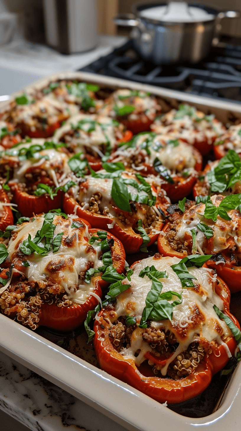 Stuffed Peppers (Beef & Quinoa)