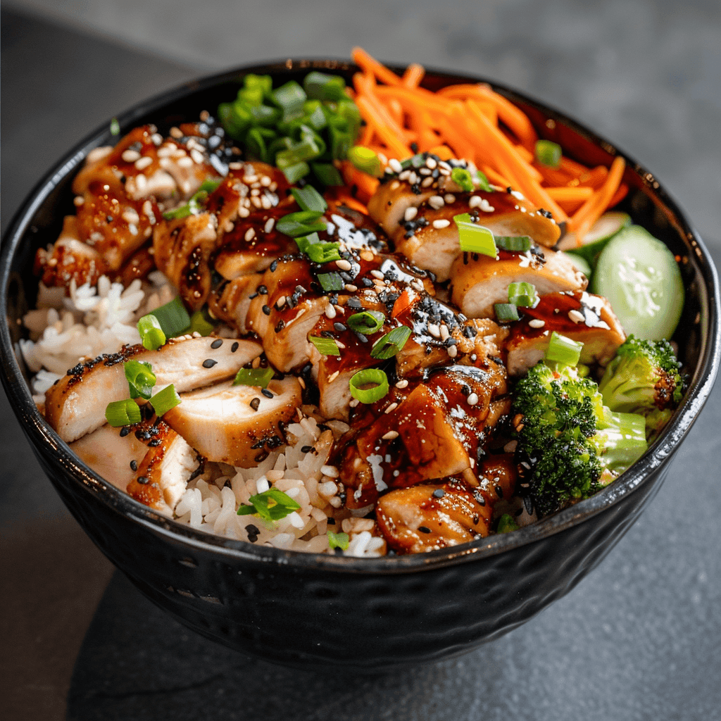 Teriyaki Chicken Bowl 🍗🍚 | Easy Asian-Inspired Recipe