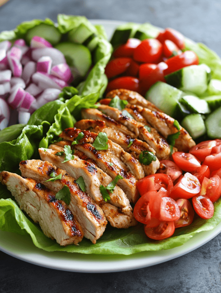 Teriyaki Chicken Lettuce Wraps 🥬🐔