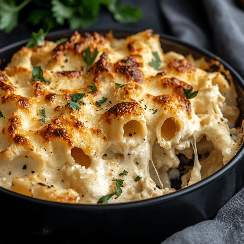 Creamy Chicken Alfredo Bake